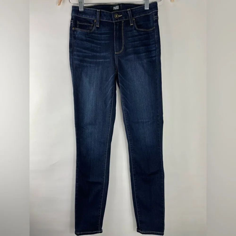 PAIGE Hoxton ankle dark wash jeans 26